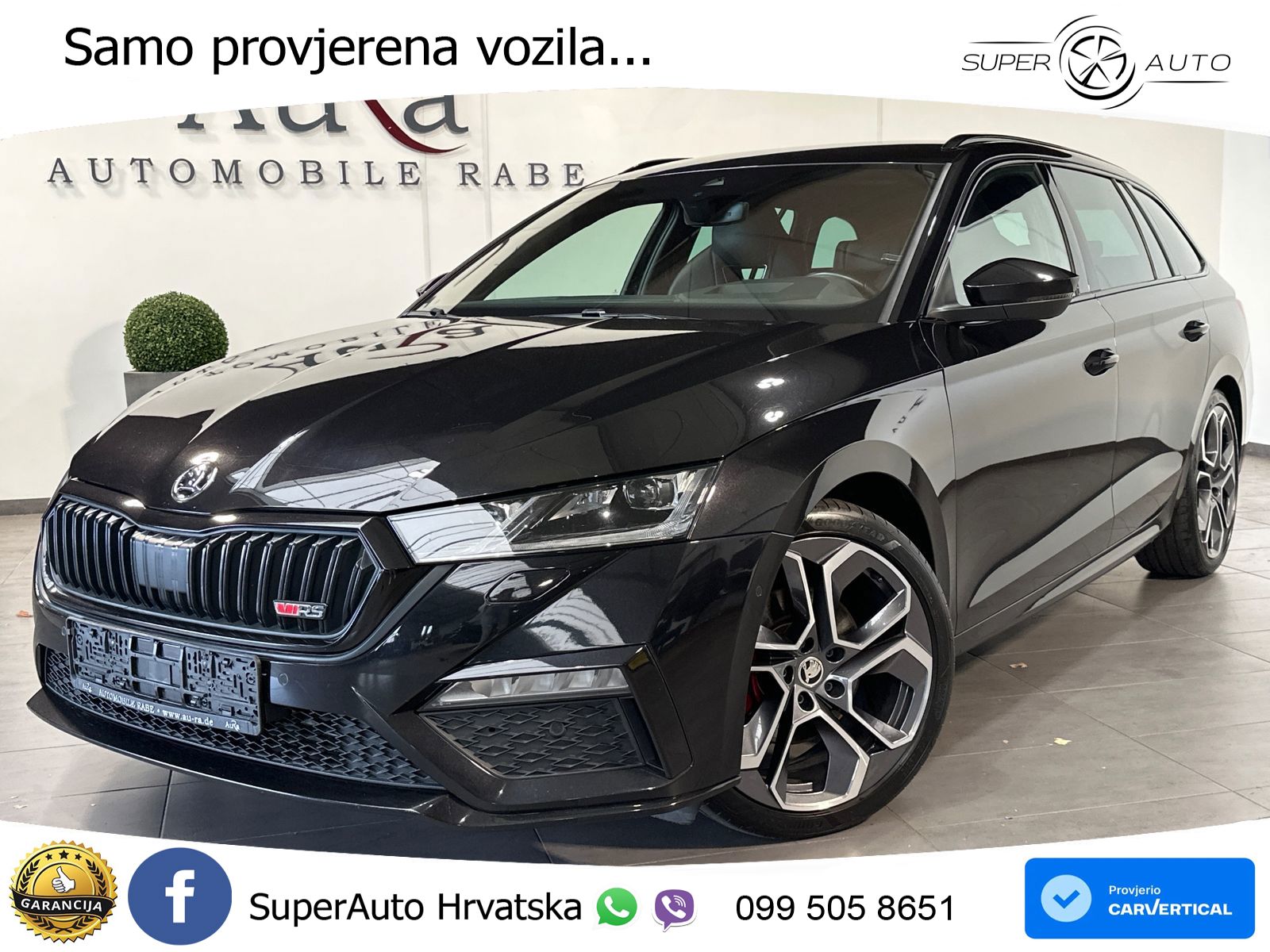 Škoda Octavia Combi RS 2.0 TDI (200 KS) 4x4 DSG LED+GR SJED+ACC