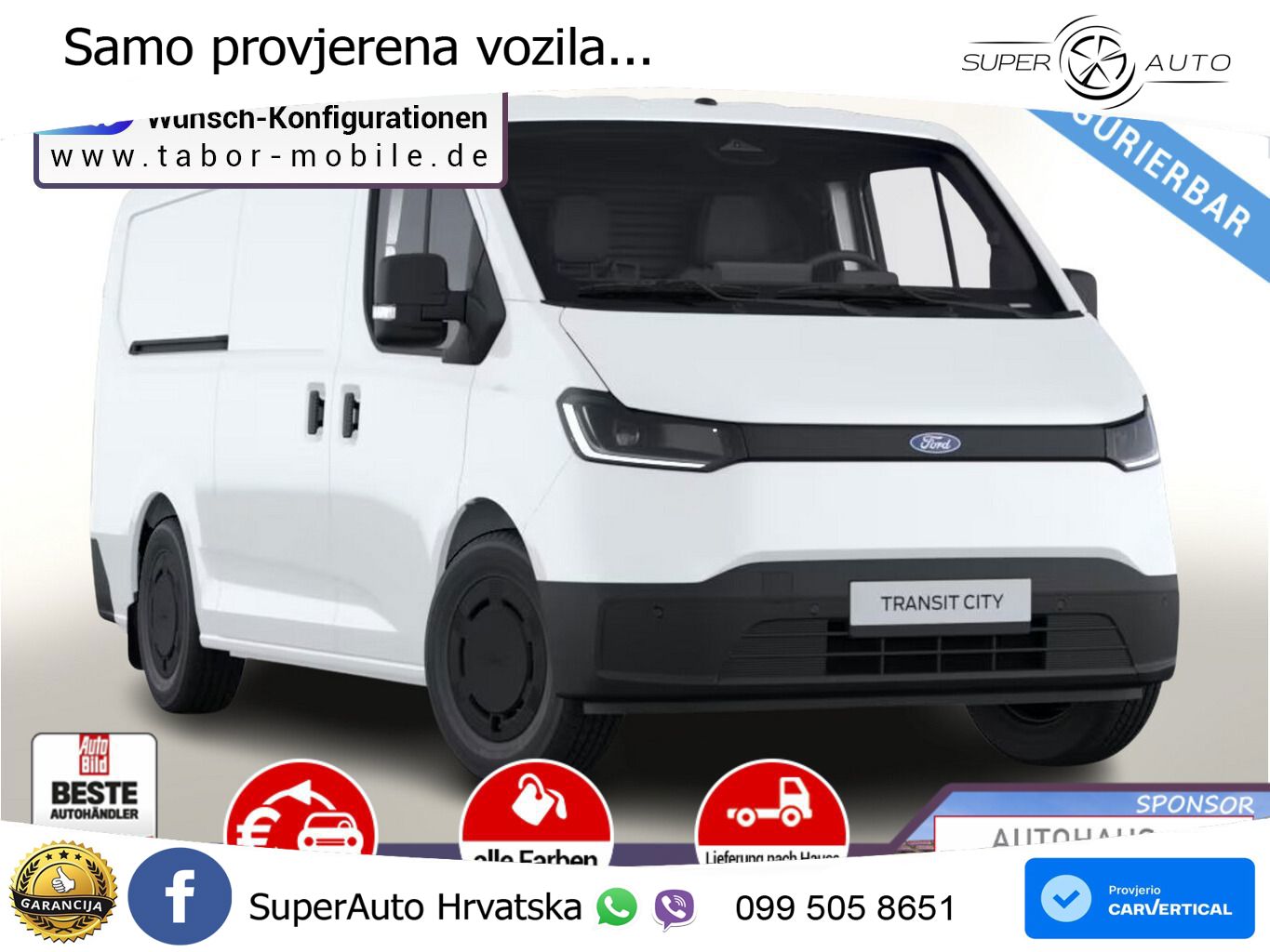 Ford Transit City 56kWh L1H1 / L2H2 Trend UVP-32%* 150 KS