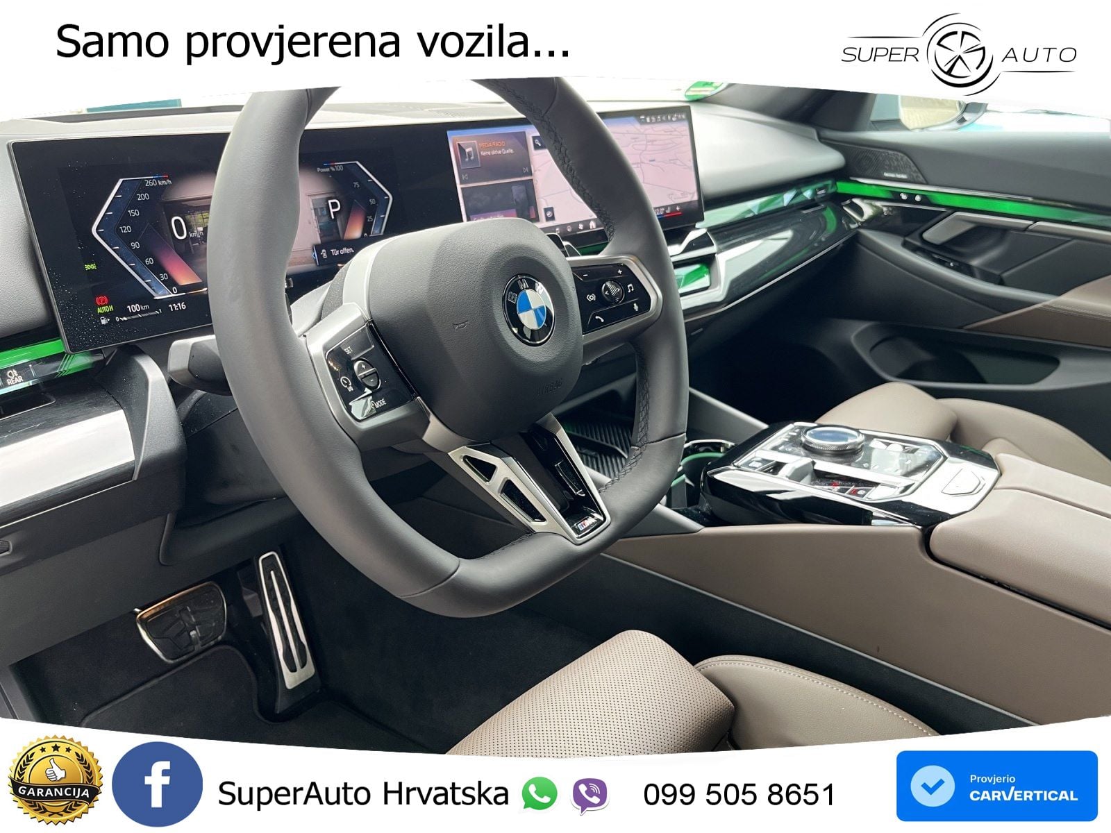 BMW 520d (197 KS) Steptronic ZRAČNI+ACC+GR SJED+KAM+PANO