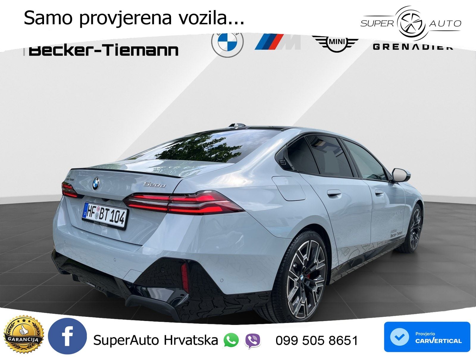 BMW 520d (197 KS) Steptronic ZRAČNI+ACC+GR SJED+KAM+PANO