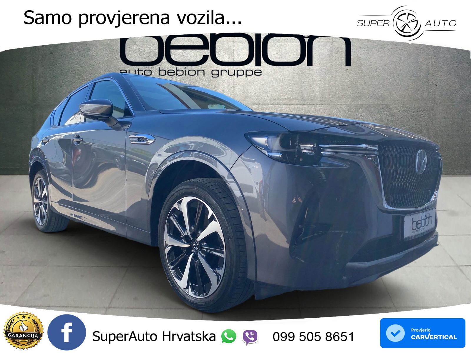 Mazda CX-60 3.3 e-Skyactiv D (254 KS) AWD Automatic LED+GR SJED+ACC