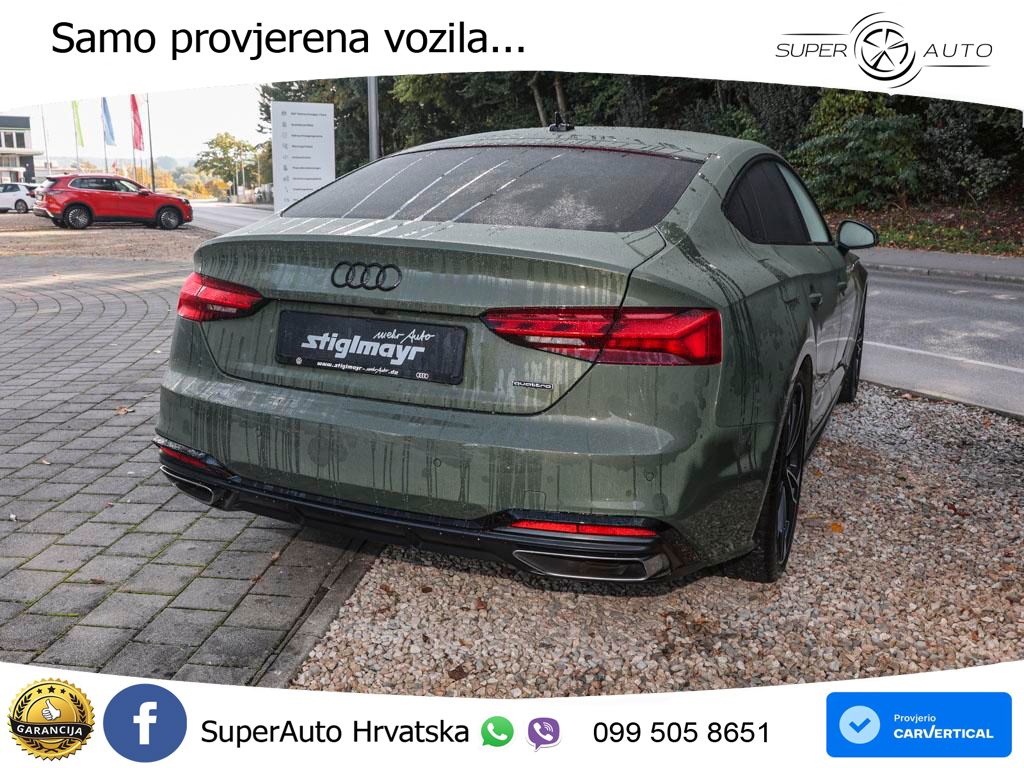 Audi A5 Sportback 45 TFSI (265 KS) quattro S tronic S line LED+GR SJED+ACC