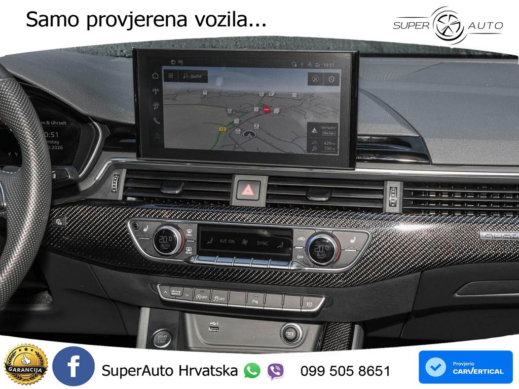 Audi A5 Sportback 45 TFSI (265 KS) quattro S tronic S line LED+GR SJED+ACC