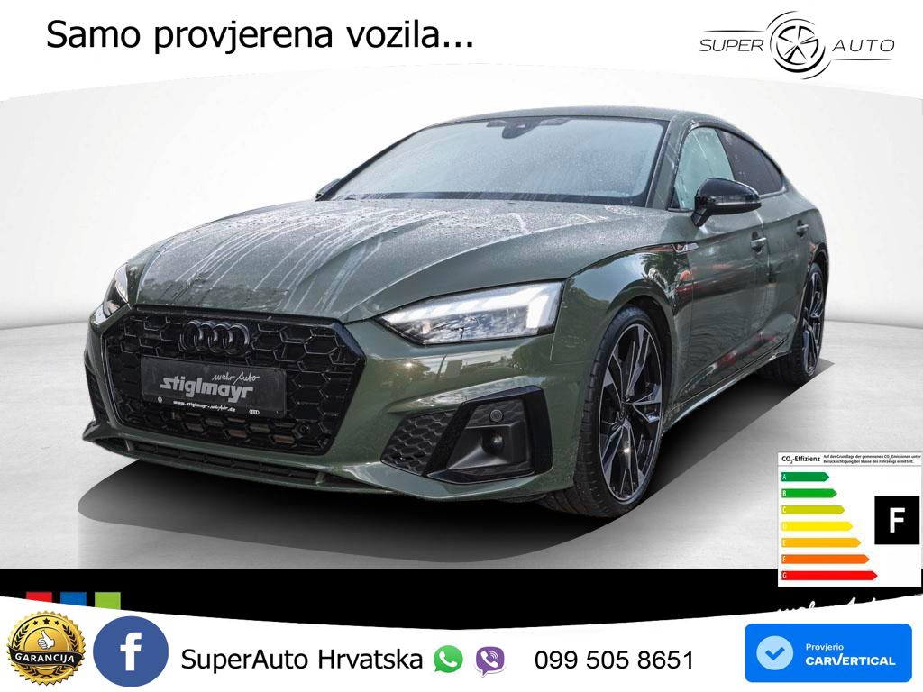 Audi A5 Sportback 45 TFSI (265 KS) quattro S tronic S line LED+GR SJED+ACC