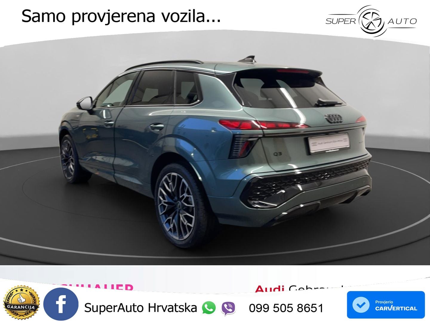 Audi Q3 2.0 TFSI (265 KS) quattro S tronic LED+GR SJED+ACC
