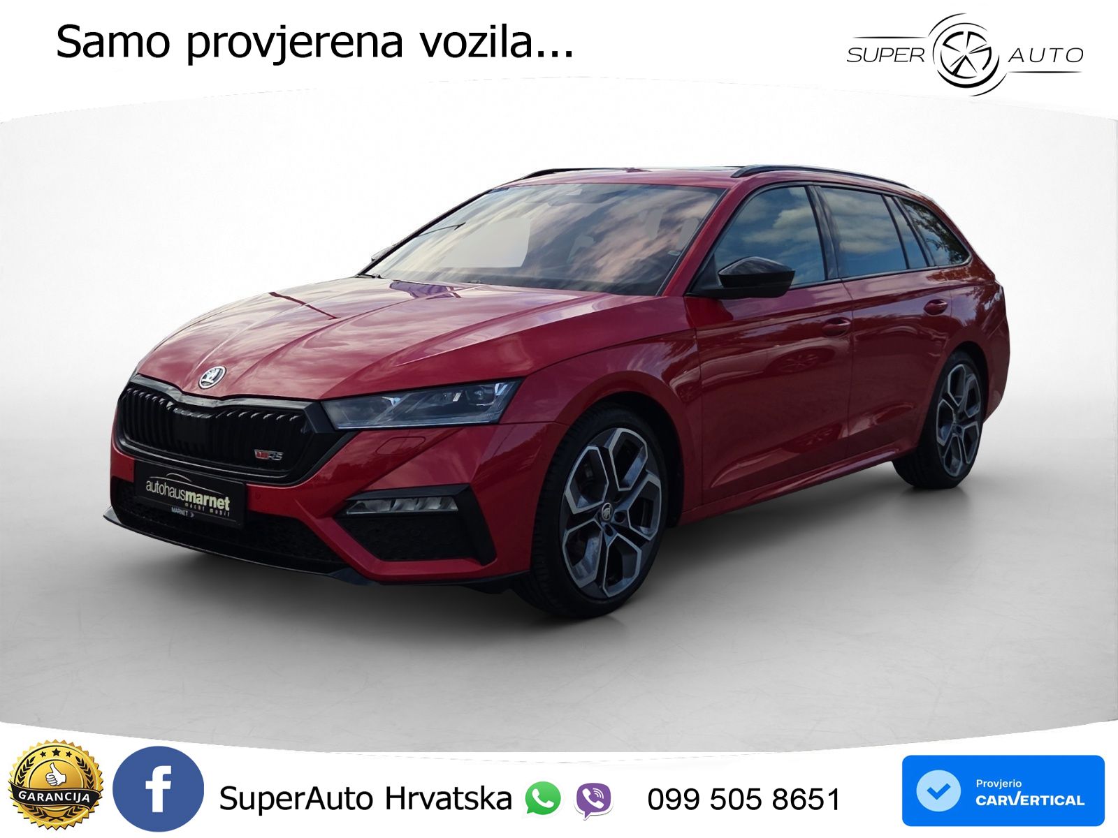 Škoda Octavia Combi RS 2.0 TDI (200 KS) DSG LED+GR SJED+ACC