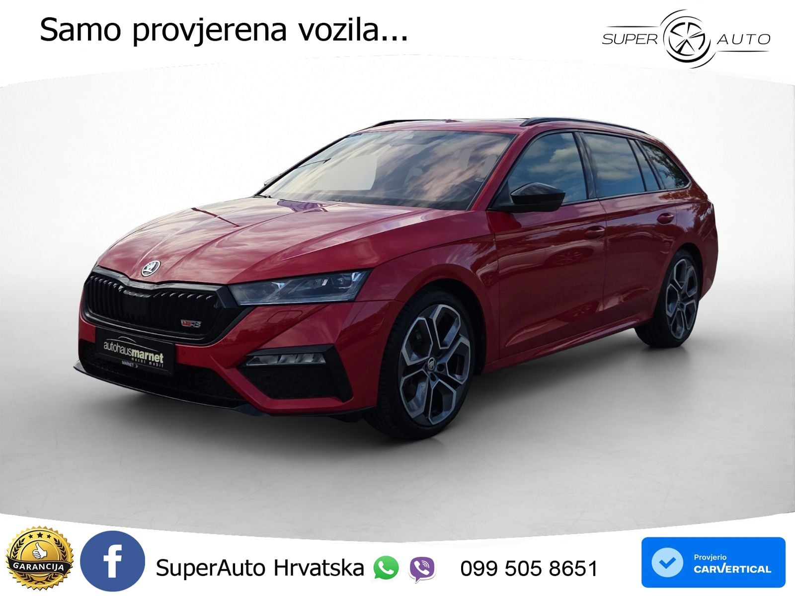 Škoda Octavia Combi RS 2.0 TDI (200 KS) DSG LED+GR SJED+ACC