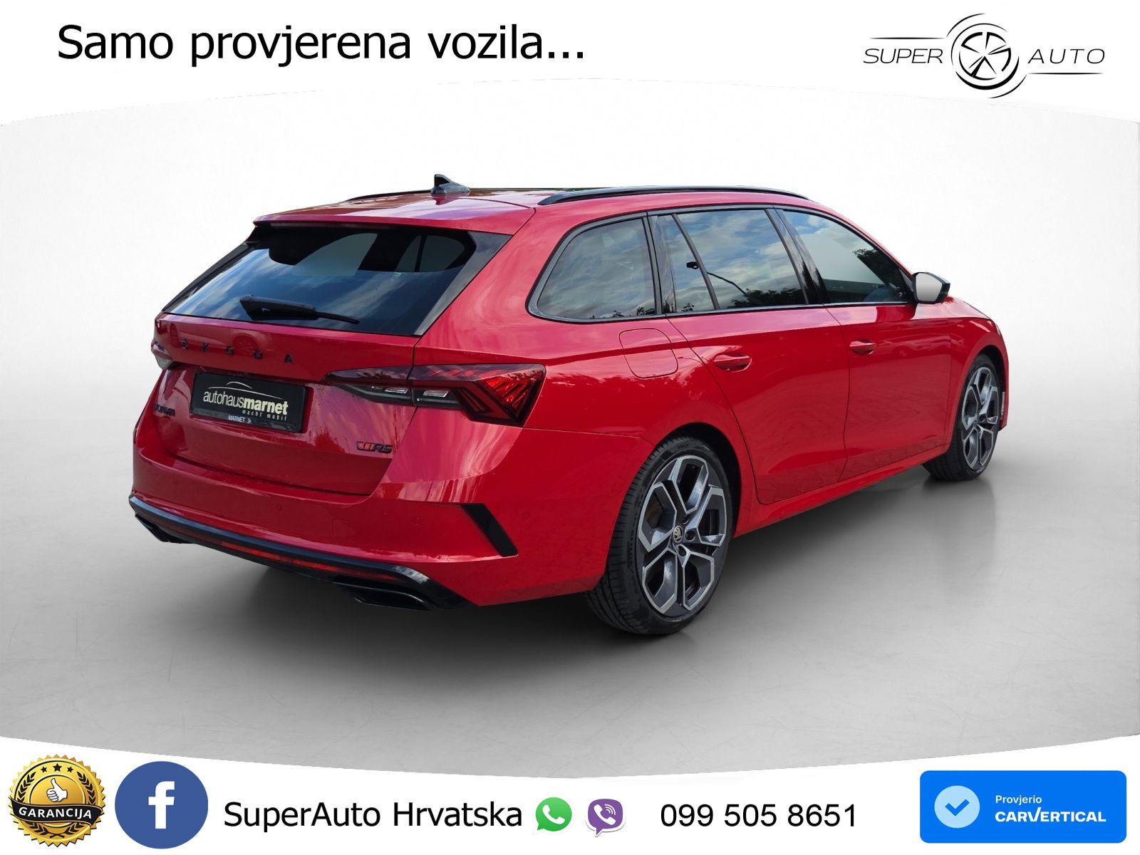 Škoda Octavia Combi RS 2.0 TDI (200 KS) DSG LED+GR SJED+ACC