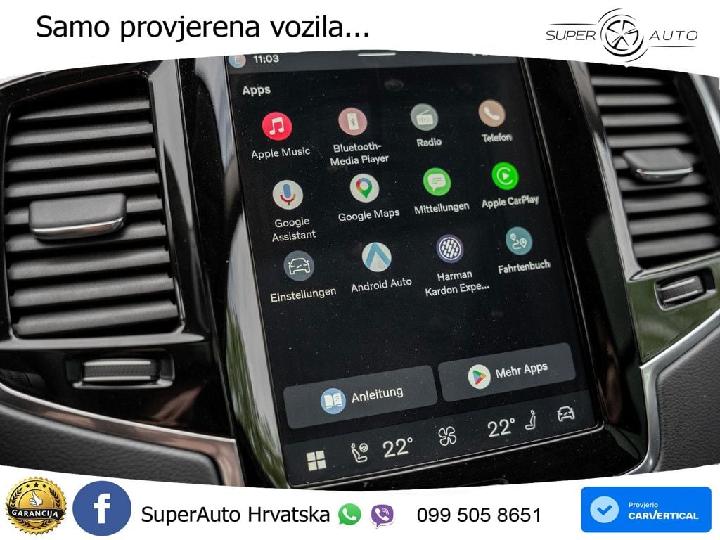 Volvo XC90 2.0 B5 Diesel AWD Automatic ACC+HEAD+4xGR SJED+360+PANO
