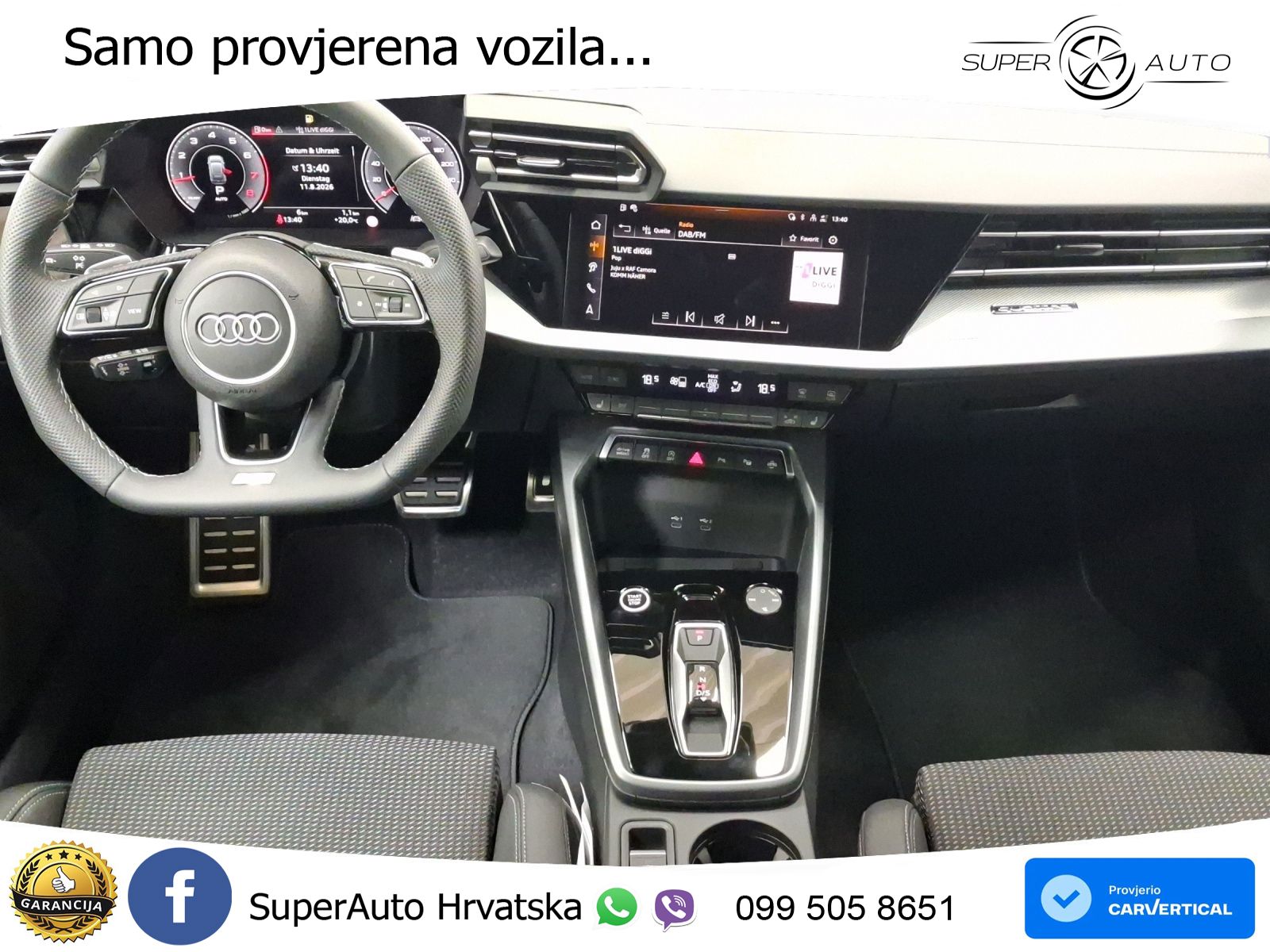 Audi A3 Sportback 40 TFSI (204 KS) quattro S tronic 2x S line