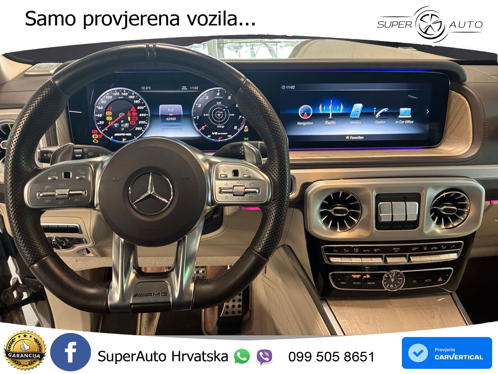 Mercedes AMG G 63 Long V8 (585 KS) 4MATIC 9G-TRONIC AMG SPEEDSHIFT PLUS LED+ACC