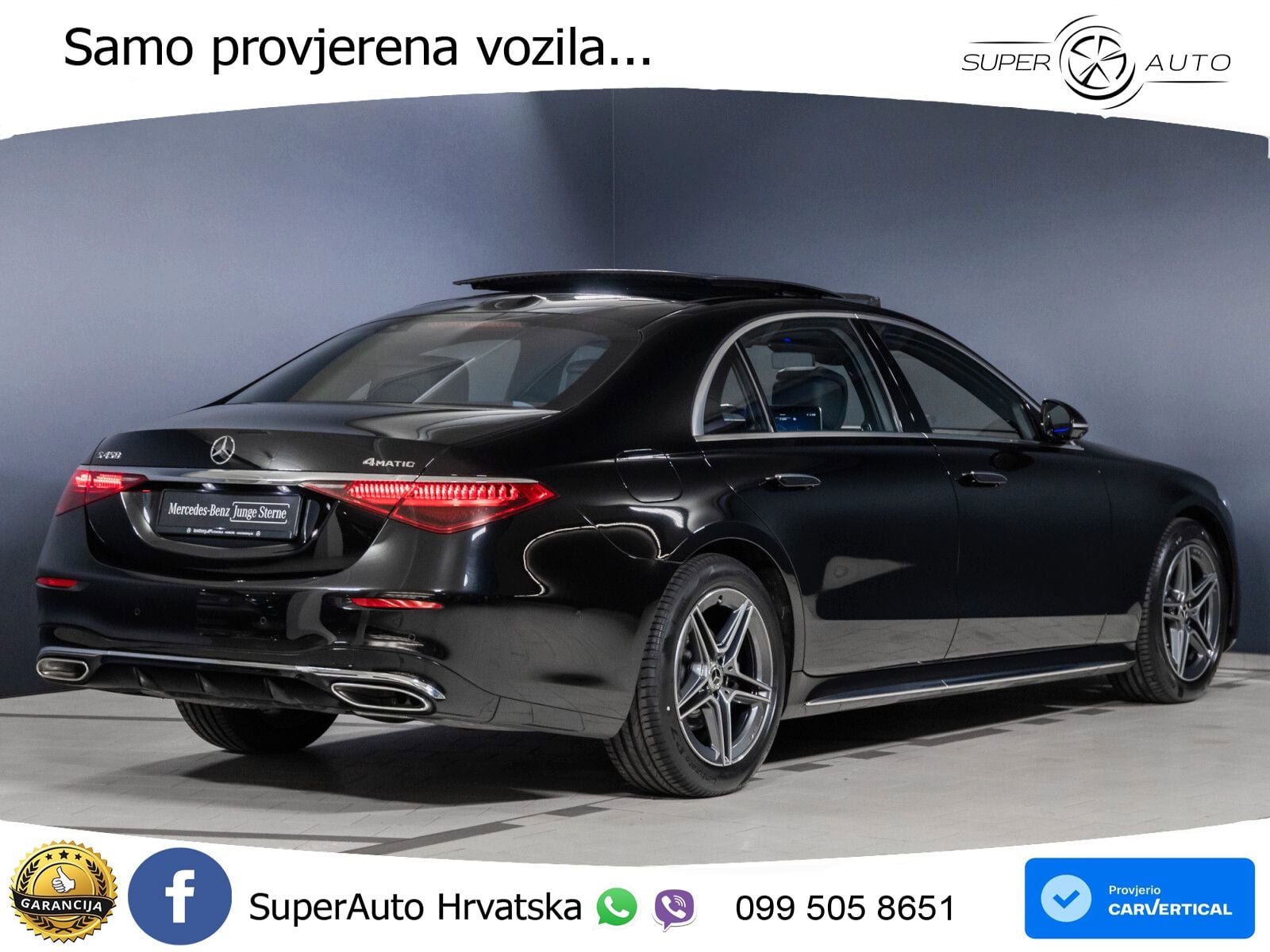 Mercedes S 450 (381 KS) EQ Boost 4MATIC 9G-TRONIC AMG ACC+HEAD+4xGR SJED+360+PANO
