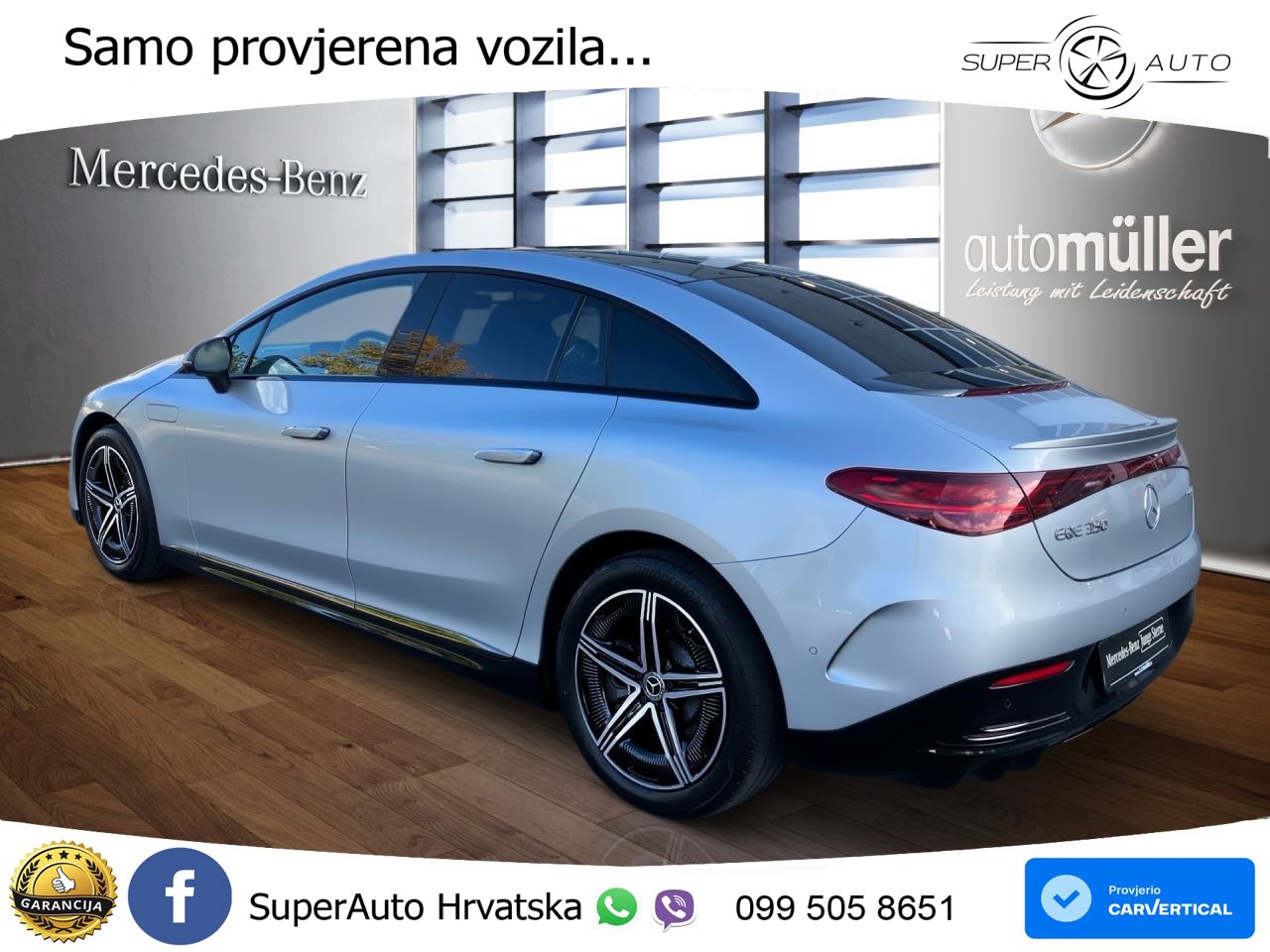 Mercedes EQE 350 98 kWh (292 KS) 4MATIC AMG ACC+GR SJED+360+PANO