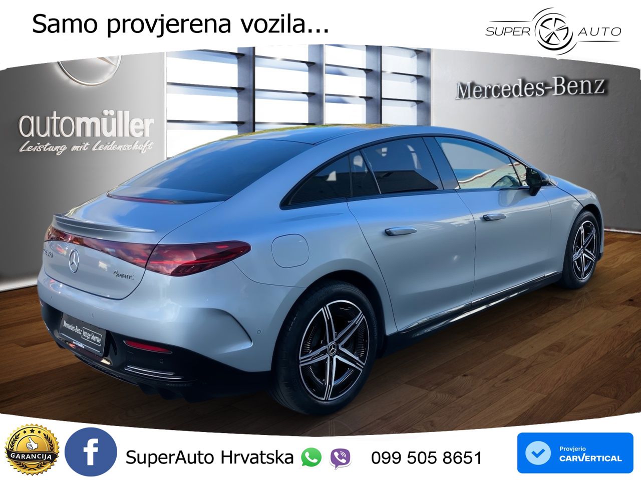 Mercedes EQE 350 98 kWh (292 KS) 4MATIC AMG ACC+GR SJED+360+PANO
