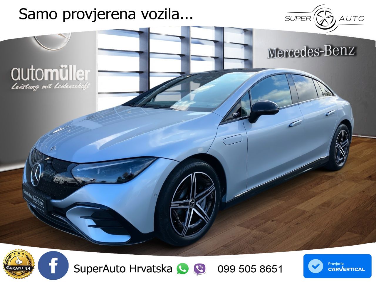 Mercedes EQE 350 98 kWh (292 KS) 4MATIC AMG ACC+GR SJED+360+PANO