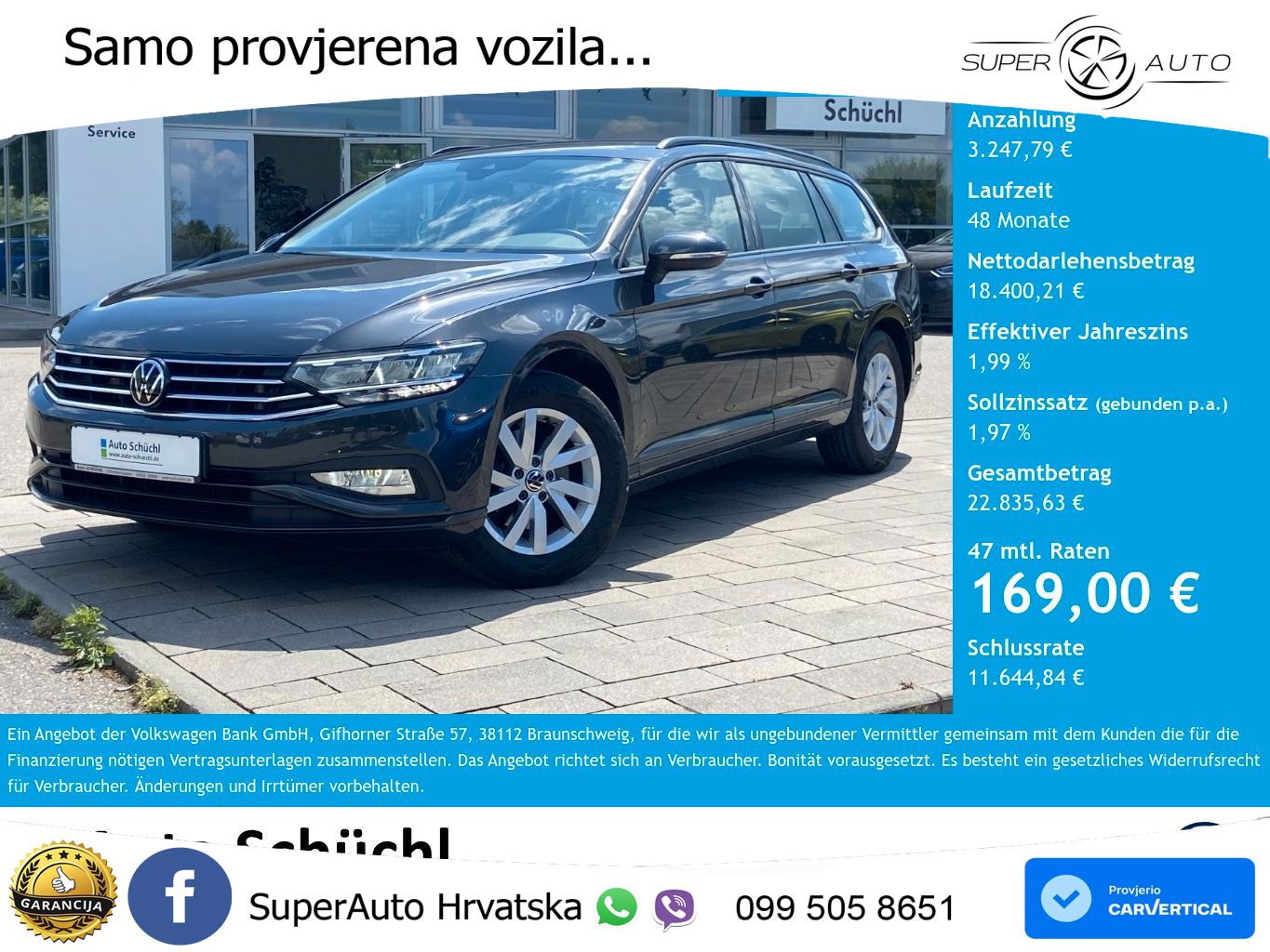 Volkswagen Passat Variant 2.0 TDI (122 KS) DSG LED+GR SJED+ACC