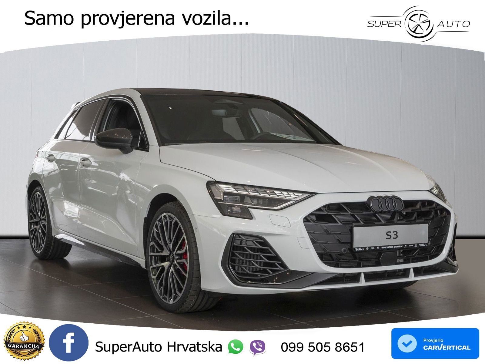 Audi S3 2.0 TFSI (333 KS) quattro S tronic MATRIX+GR SJED+KAM