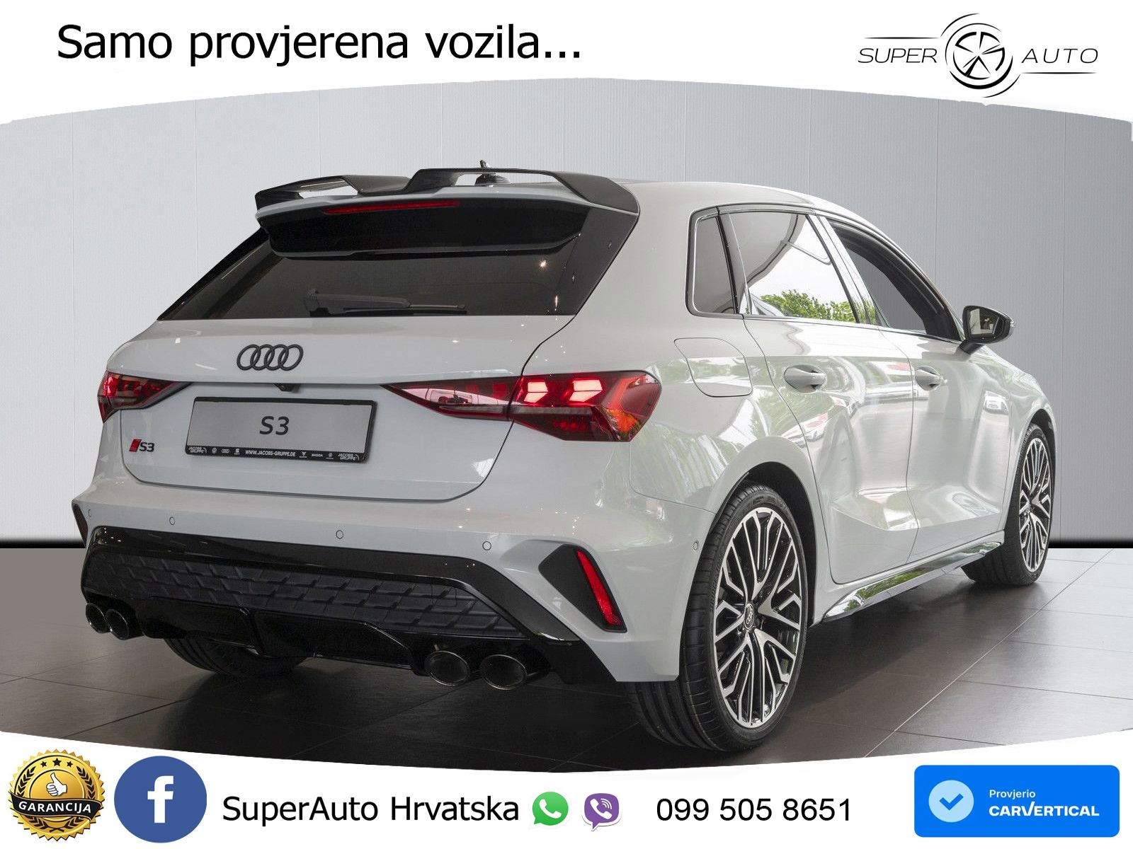 Audi S3 2.0 TFSI (333 KS) quattro S tronic MATRIX+GR SJED+KAM