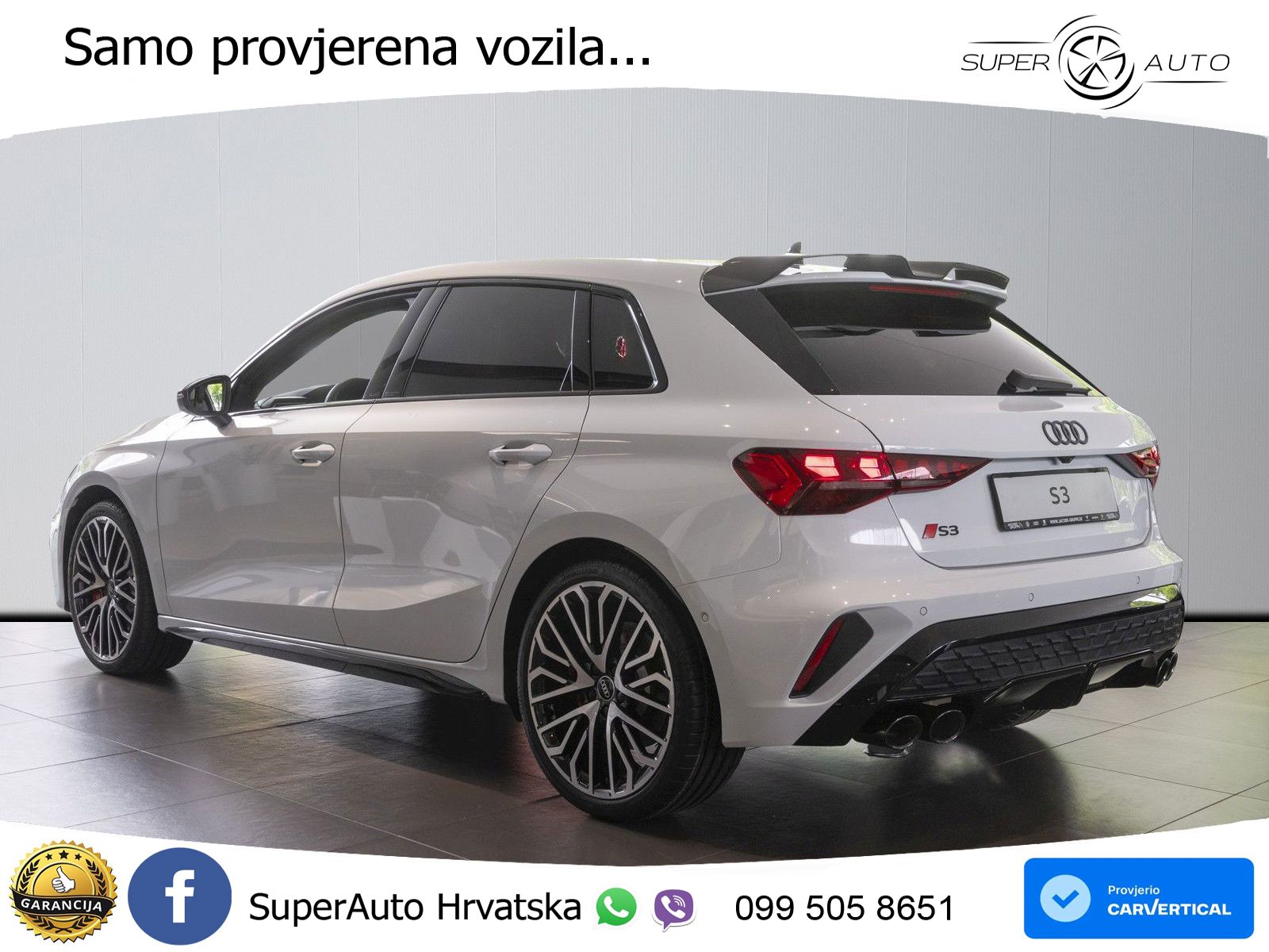 Audi S3 2.0 TFSI (333 KS) quattro S tronic MATRIX+GR SJED+KAM