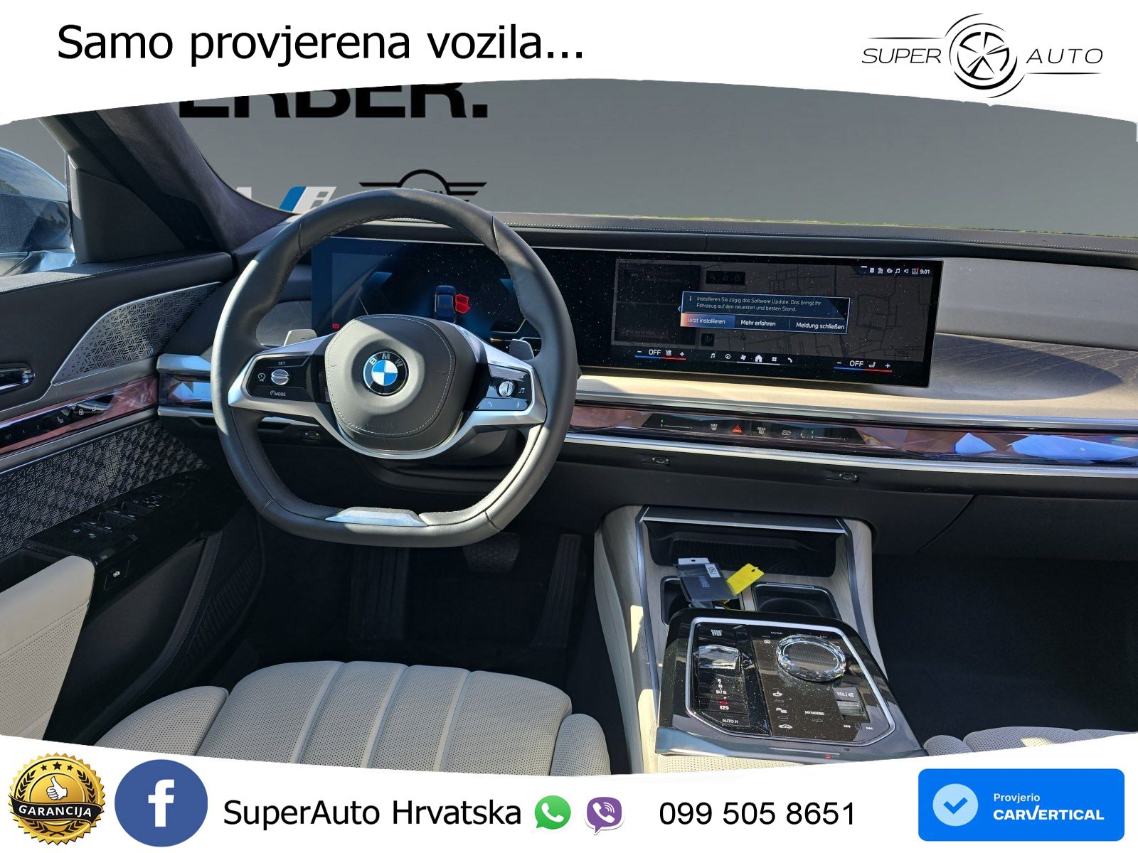 BMW 740d (299 KS) xDrive Steptronic ZRAČNI+ACC+GR SJED+KAM+PANO