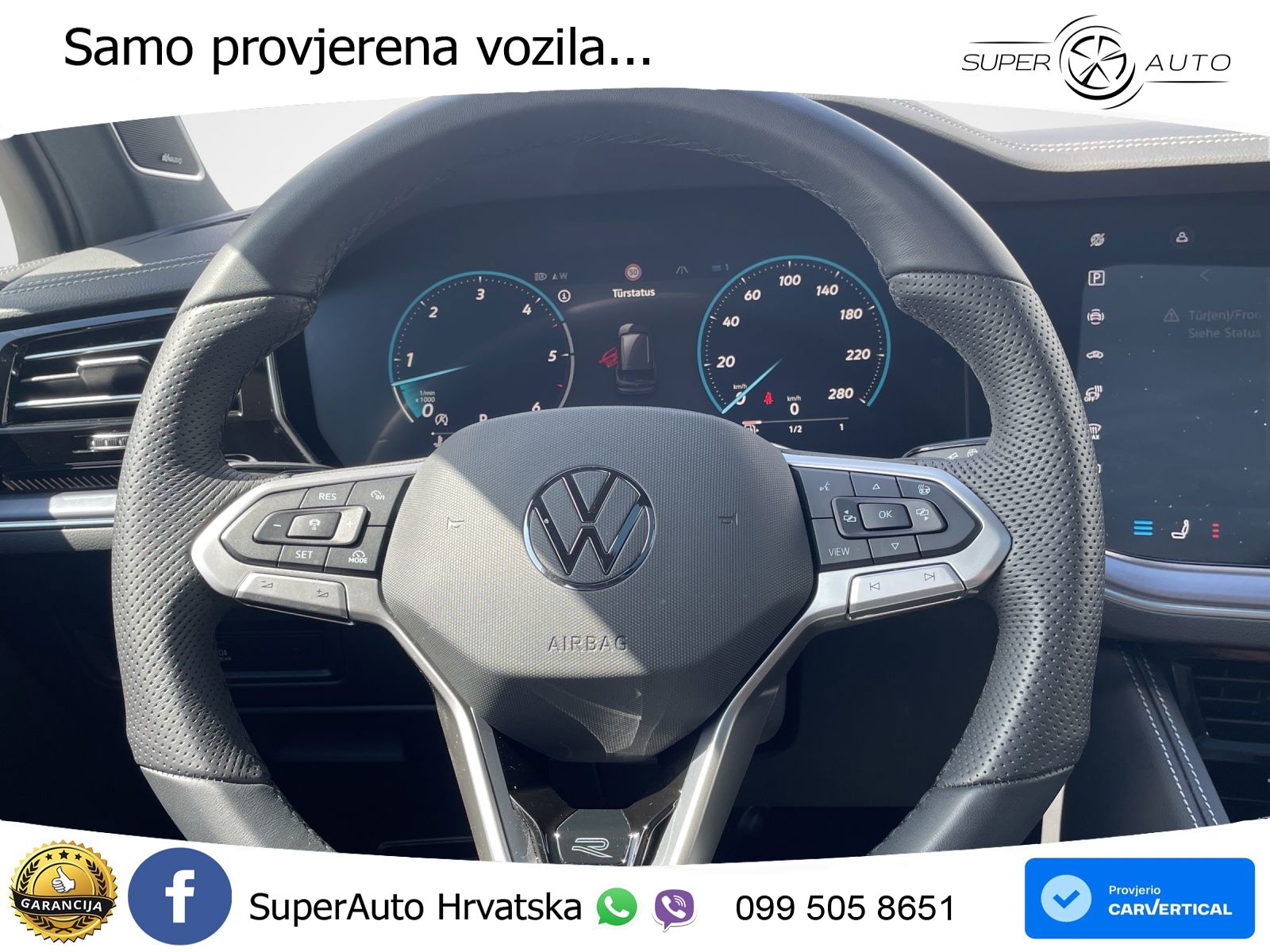 Volkswagen Touareg 3.0 V6 TDI (286 KS) 4MOTION Tiptronic ZRAČNI+ACC+GR SJED+KAM+PANO