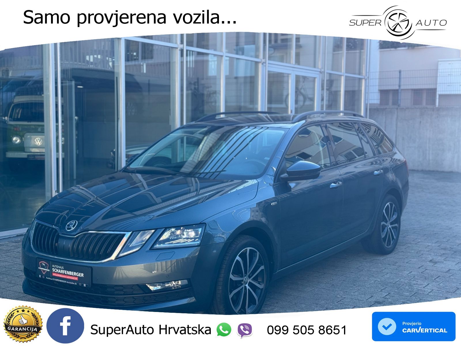 Škoda Octavia Combi 2.0 TDI (150 KS) DSG LED+GR SJED+ACC
