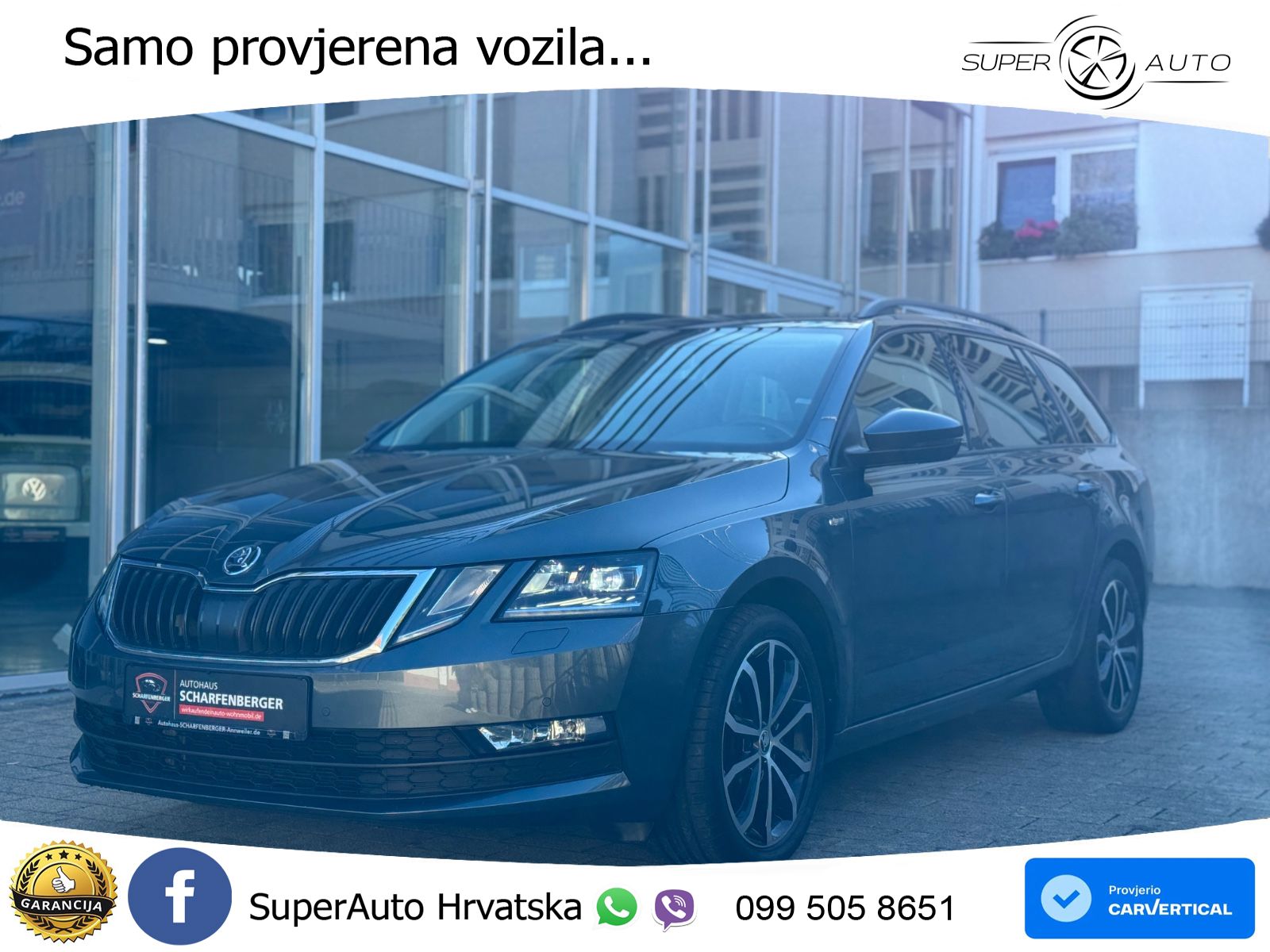 Škoda Octavia Combi 2.0 TDI (150 KS) DSG LED+GR SJED+ACC