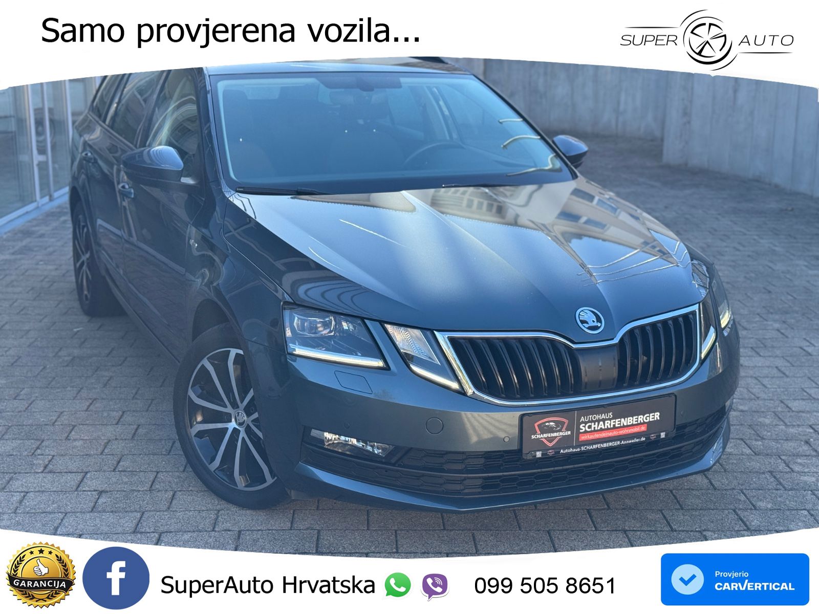 Škoda Octavia Combi 2.0 TDI (150 KS) DSG LED+GR SJED+ACC