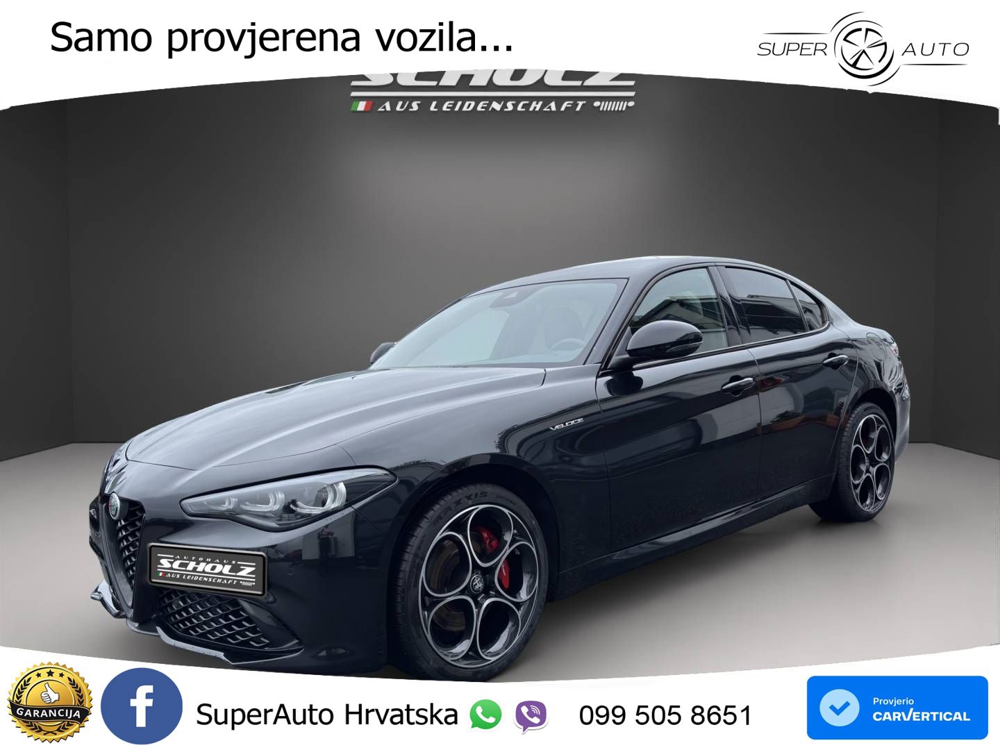 Alfa Romeo Giulia 2.0 Turbo (280 KS) AWD Automatic LED+GR SJED+ACC