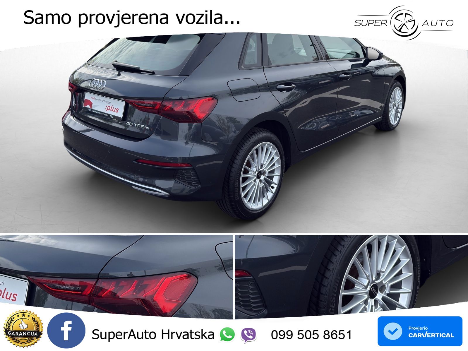 Audi A3 40 TFSIe (204 KS) S tronic S line LED+GR SJED+ACC