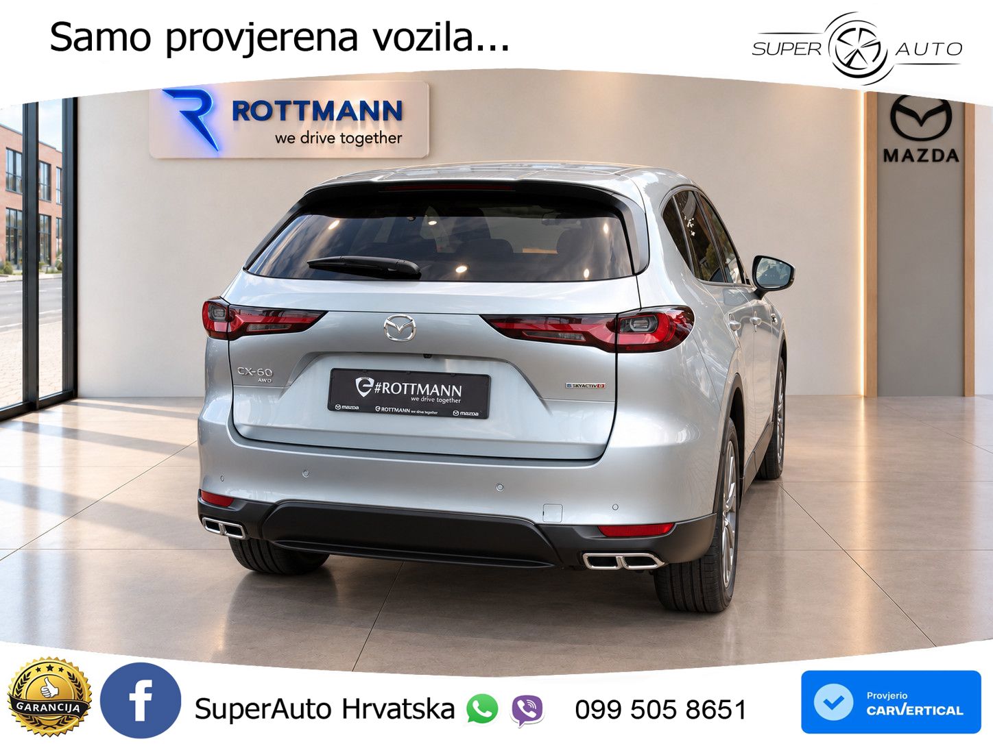 Mazda CX-60 3.3 e-Skyactiv D (254 KS) AWD Automatic LED+GR SJED+ACC
