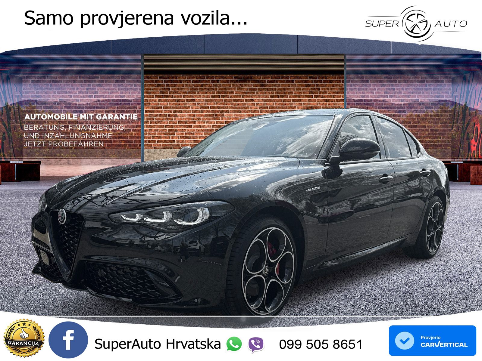 Alfa Romeo Giulia 2.2 MultiJet II (210 KS) Q4 Automatic LED+GR SJED+ACC