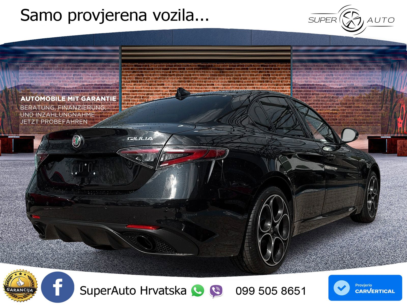 Alfa Romeo Giulia 2.2 MultiJet II (210 KS) Q4 Automatic LED+GR SJED+ACC