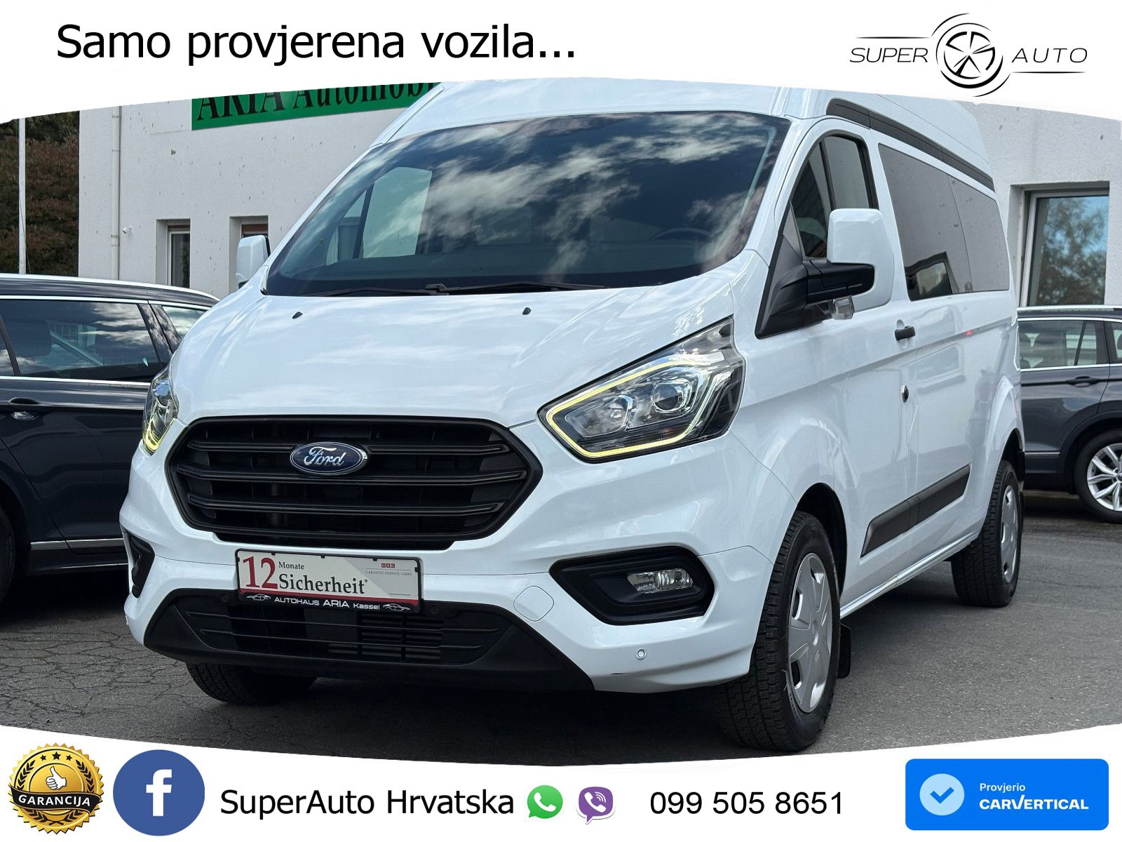 Ford Transit Custom 320 L2H2 HOCHDACH Kombi KAM AHK 131 KS