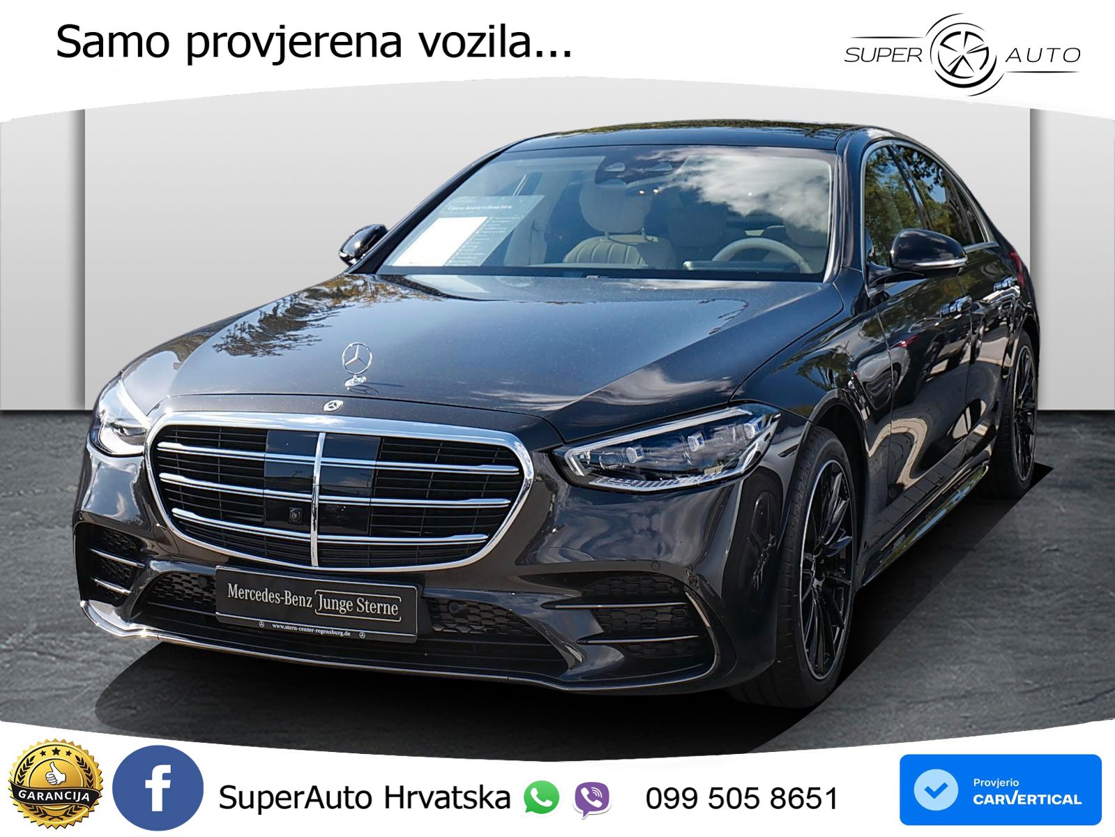 Mercedes S 450d (367 KS) EQ Boost 4MATIC 9G-TRONIC AMG ACC+HEAD+4xGR SJED+360+PANO