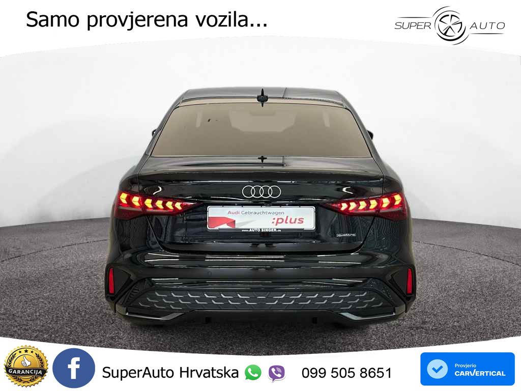 Audi A3 Limuzina 40 TFSI (204 KS) quattro S tronic S line LED+GR SJED+ACC