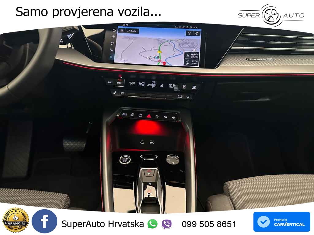 Audi A3 Limuzina 40 TFSI (204 KS) quattro S tronic S line LED+GR SJED+ACC