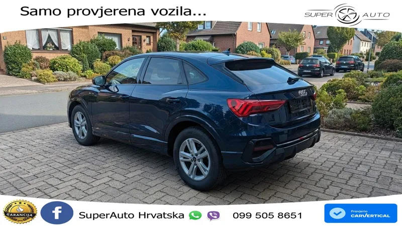 Audi Q3 Sportback 40 TDI (200 KS) quattro S tronic S line LED+GR SJED+ACC