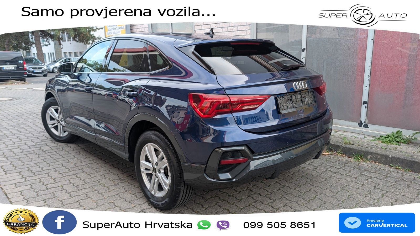 Audi Q3 Sportback 40 TDI (200 KS) quattro S tronic S line LED+GR SJED+ACC