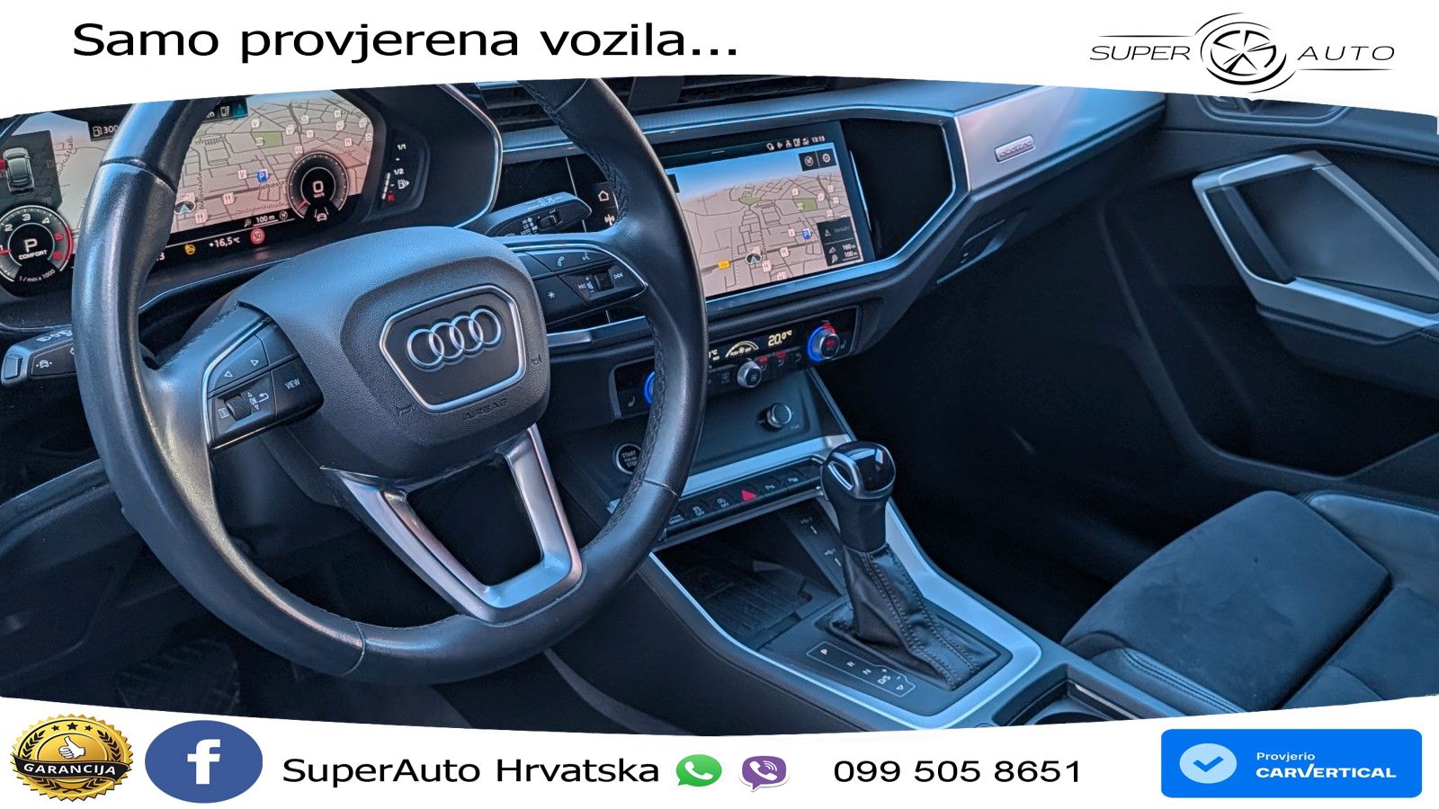 Audi Q3 Sportback 40 TDI (200 KS) quattro S tronic S line LED+GR SJED+ACC