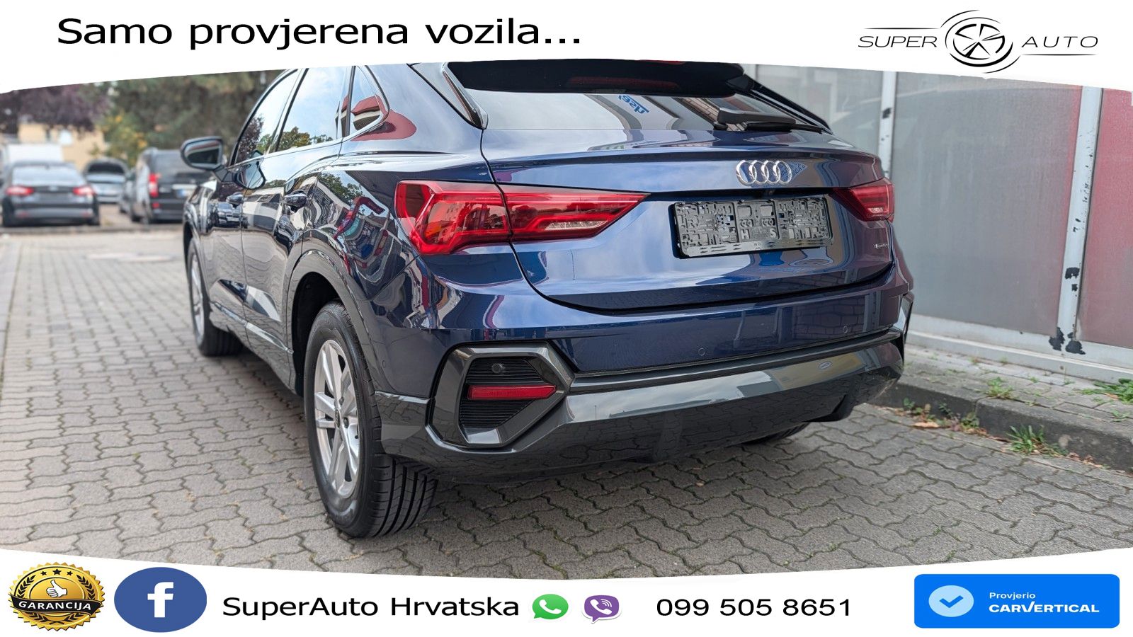 Audi Q3 Sportback 40 TDI (200 KS) quattro S tronic S line LED+GR SJED+ACC