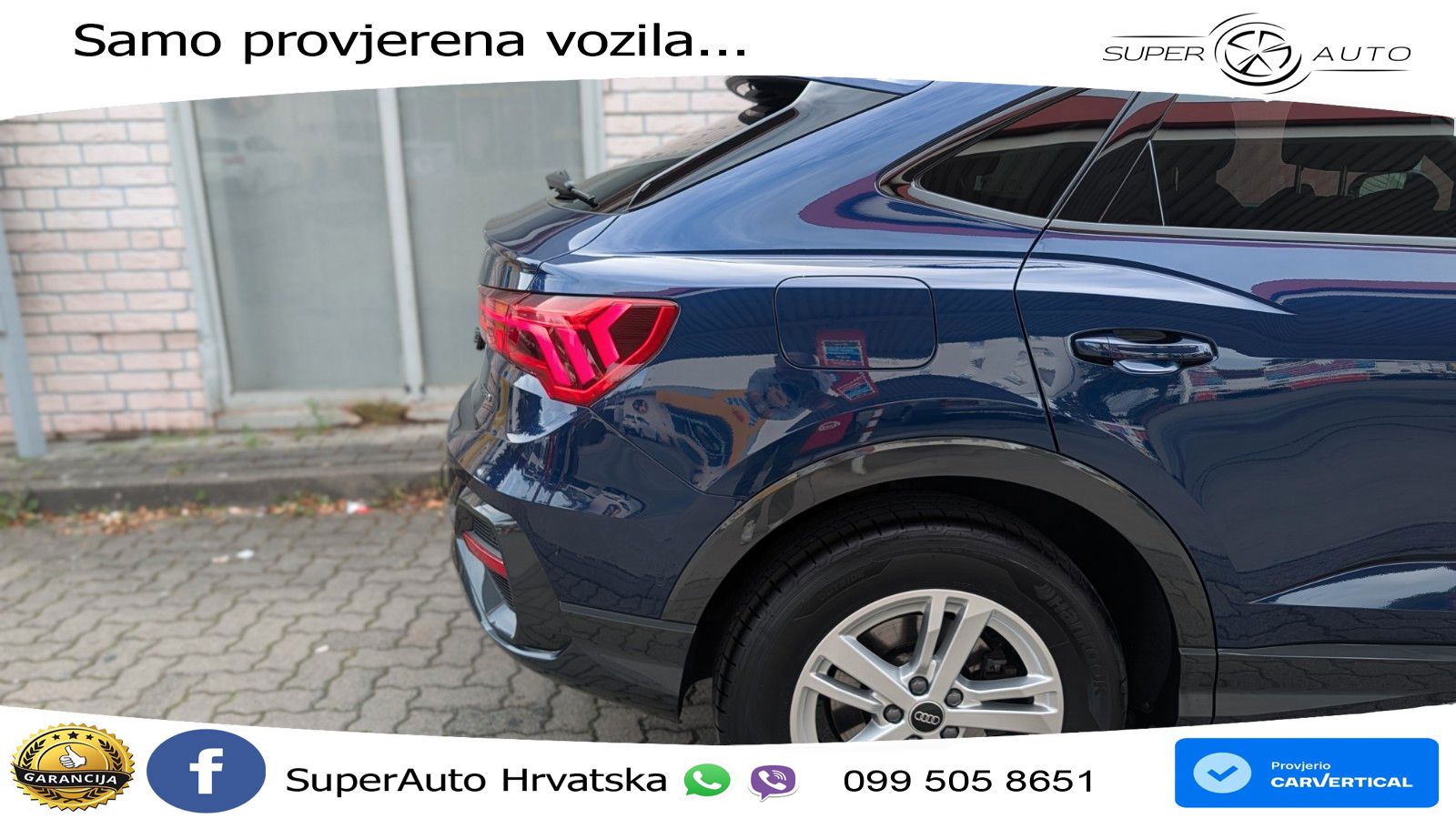 Audi Q3 Sportback 40 TDI (200 KS) quattro S tronic S line LED+GR SJED+ACC