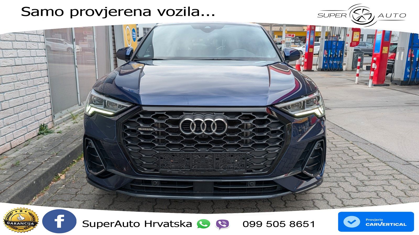 Audi Q3 Sportback 40 TDI (200 KS) quattro S tronic S line LED+GR SJED+ACC