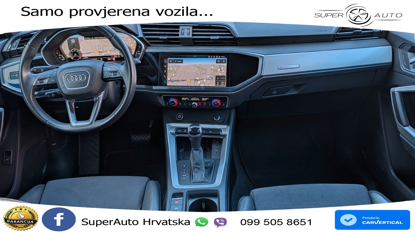 Audi Q3 Sportback 40 TDI (200 KS) quattro S tronic S line LED+GR SJED+ACC