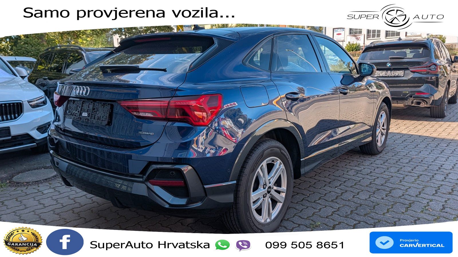 Audi Q3 Sportback 40 TDI (200 KS) quattro S tronic S line LED+GR SJED+ACC