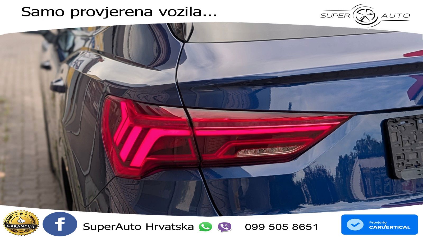 Audi Q3 Sportback 40 TDI (200 KS) quattro S tronic S line LED+GR SJED+ACC