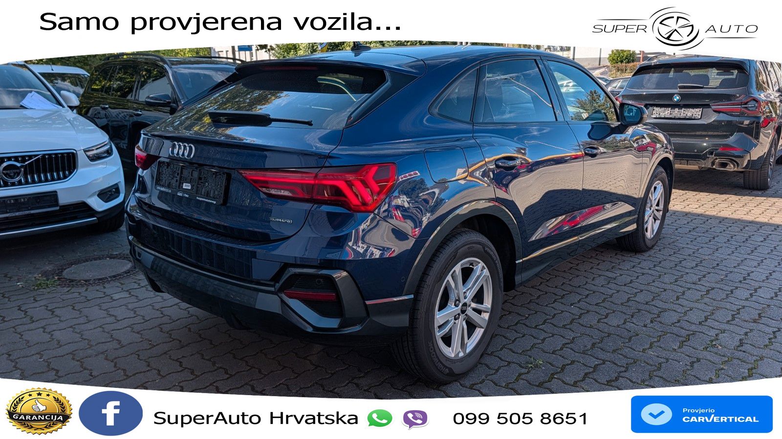 Audi Q3 Sportback 40 TDI (200 KS) quattro S tronic S line LED+GR SJED+ACC