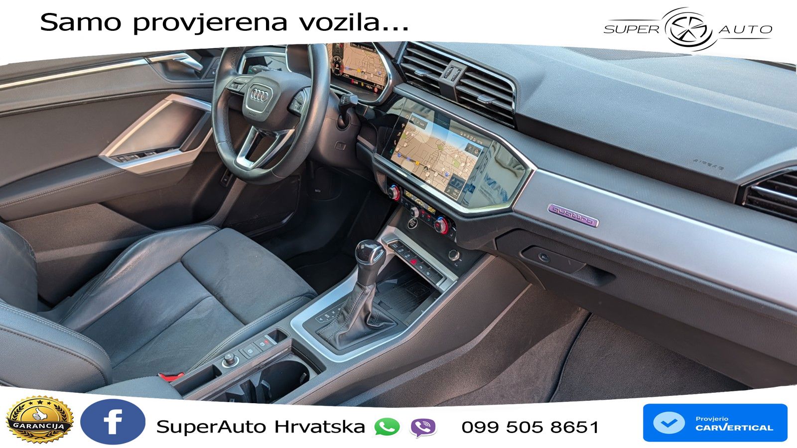 Audi Q3 Sportback 40 TDI (200 KS) quattro S tronic S line LED+GR SJED+ACC