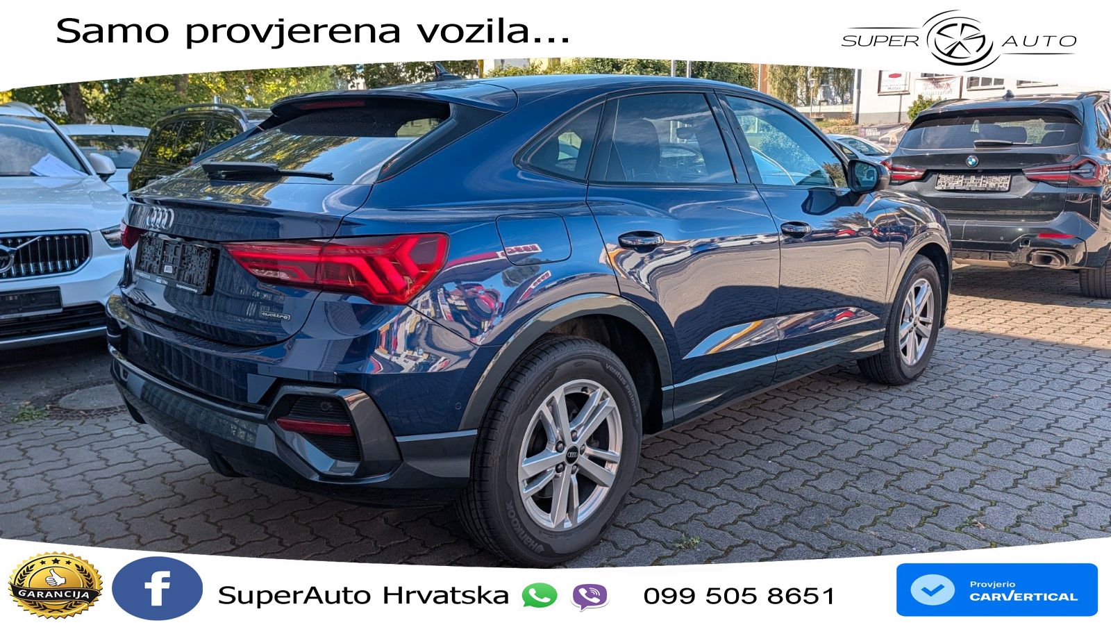 Audi Q3 Sportback 40 TDI (200 KS) quattro S tronic S line LED+GR SJED+ACC