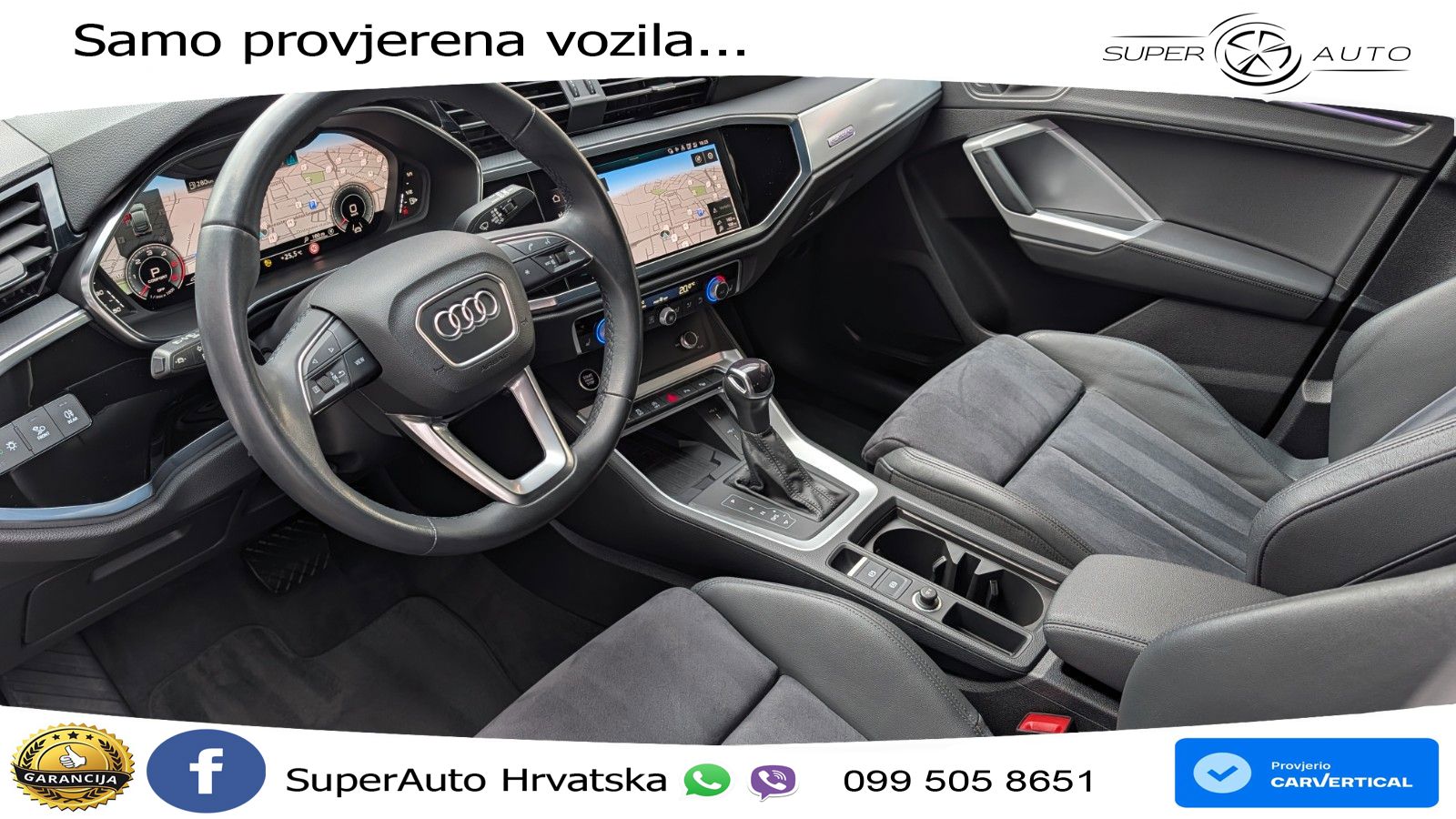 Audi Q3 Sportback 40 TDI (200 KS) quattro S tronic S line LED+GR SJED+ACC